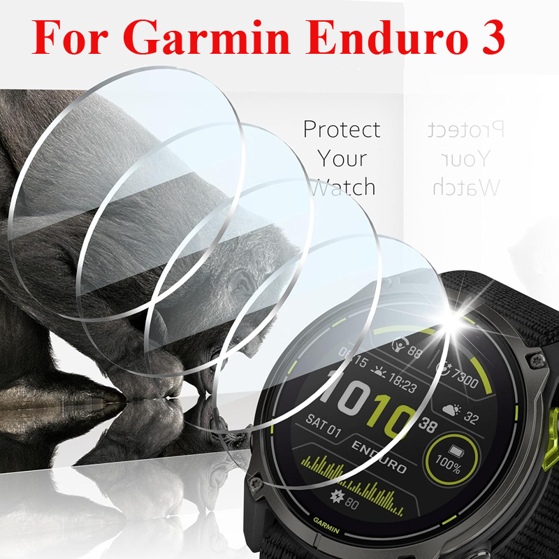 Watch Face Protector - Tempered Glass Films For Garmin Enduro
