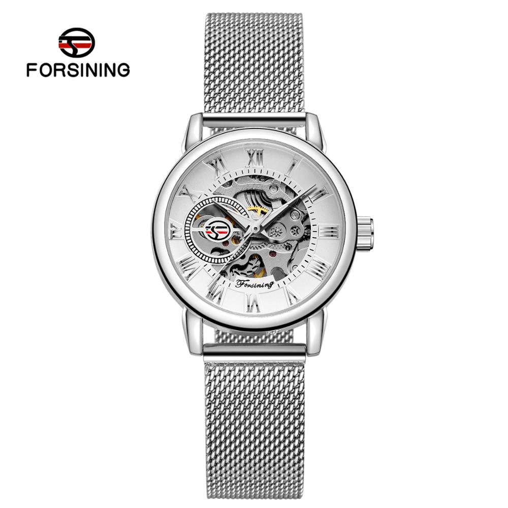 Stainless Mesh Band - Reloj Mujer FORSINING Fashion Woman Watch