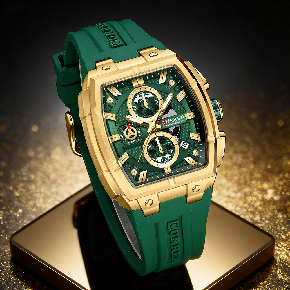 Accessories With Watch - CURREN Luxury Vintage Watch for Men