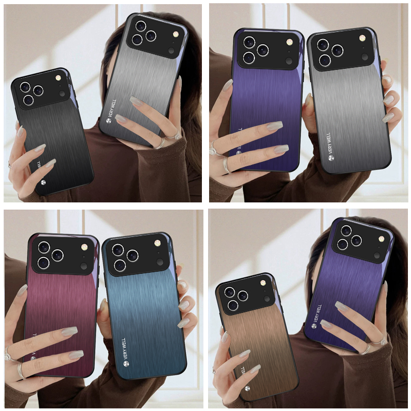 Screen Protector Film - Minimally brushed metal For iPhone 17