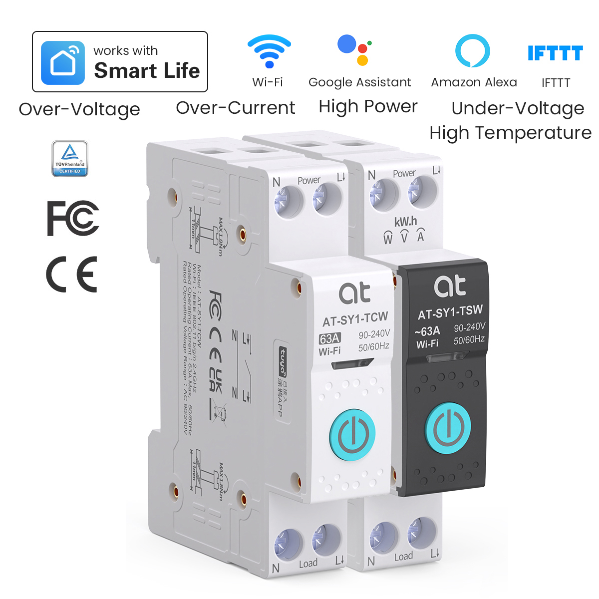 Smart Accessories - Tuya WiFi Circuit Breaker Smart 1P+N