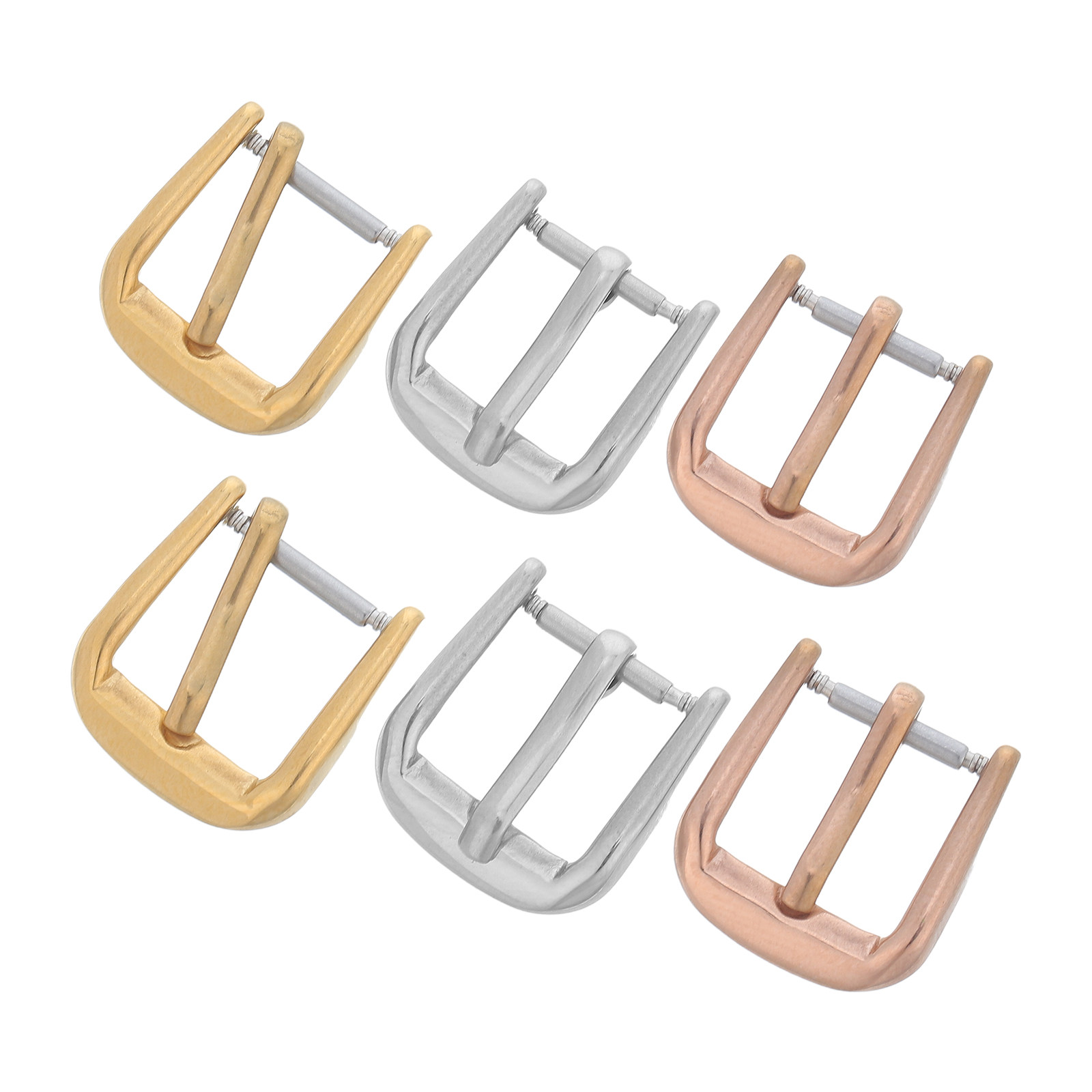 Stainless Mesh Band - 6Pcs Stainless Steel Watch Strap Buckle