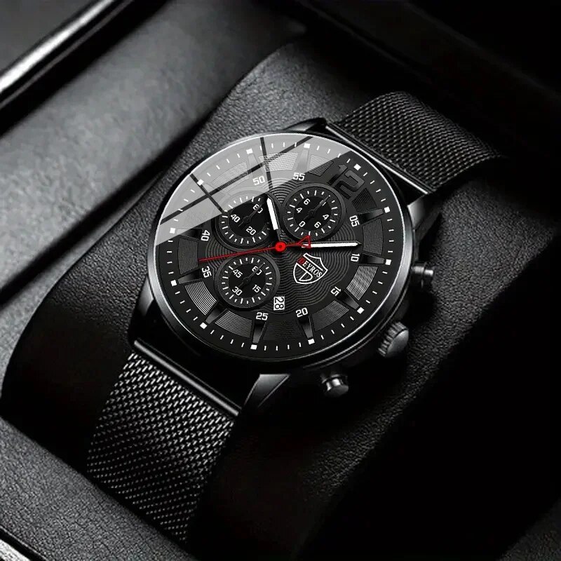 Stainless Mesh Band - DEYROS Mens Fashion Minimalist Watches Men
