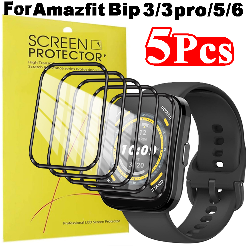 Amazfit Smartwatch Accessories - 1-5Pcs HD Screen Protector for Huami