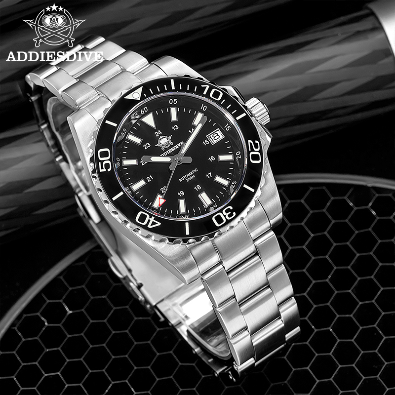 Accessories With Watch - ADDIESDIVE Men's Watch 8215 Mechanical Sapphire