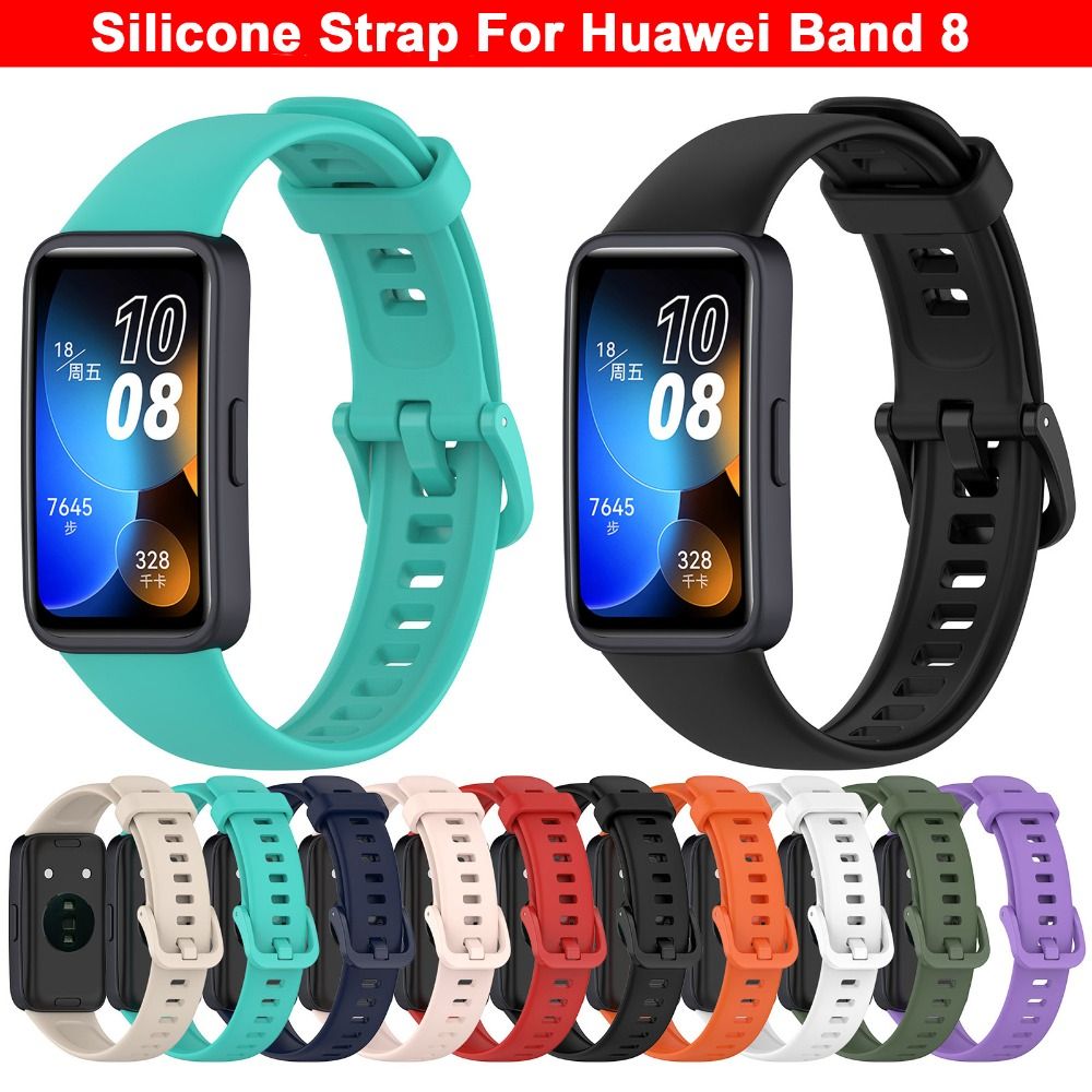 Silicone Band Replacement - Strap For Huawei Band 8 Silicone