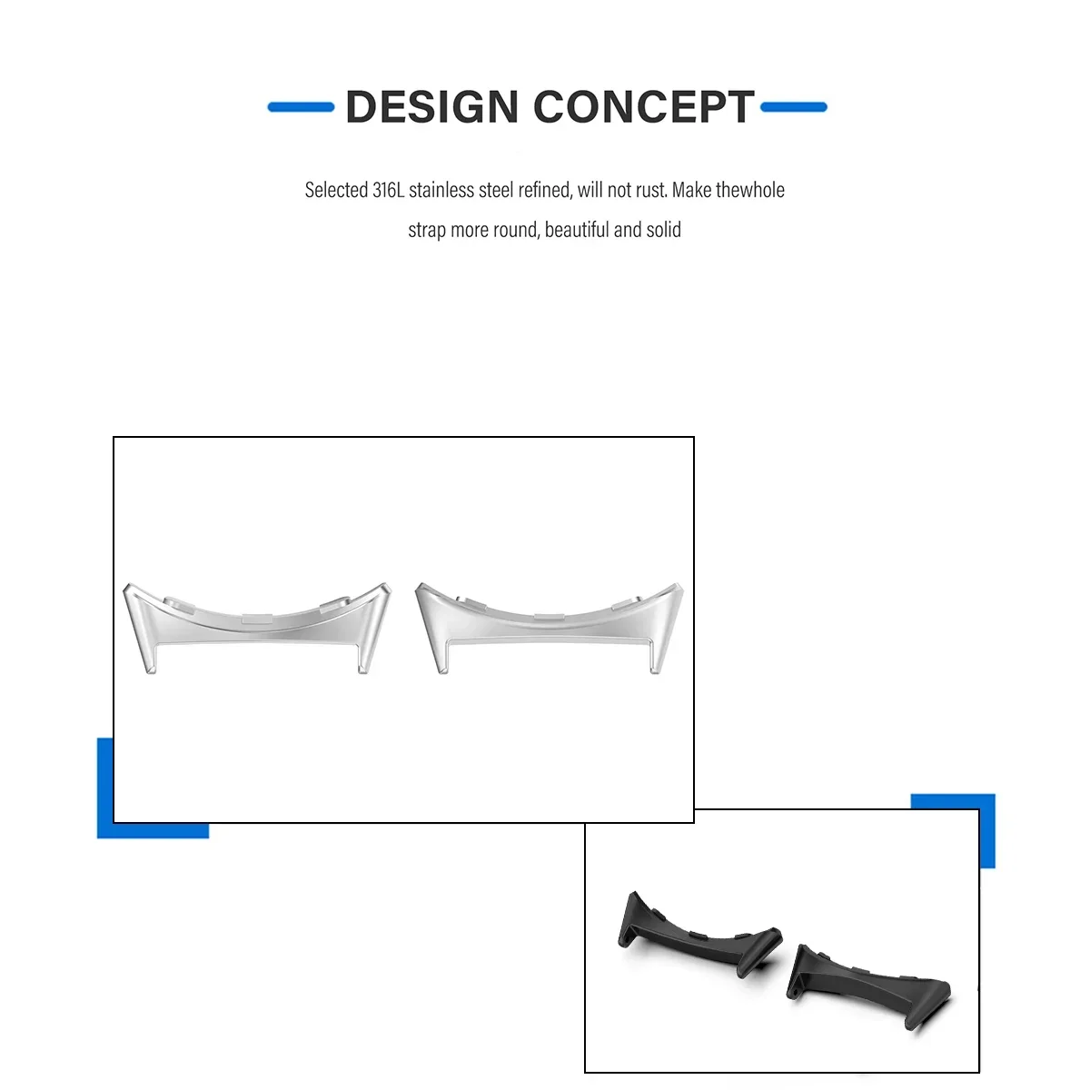 2pcs Watch Strap Connector Ada - Smartwatch Watch Accessories 评论和价格