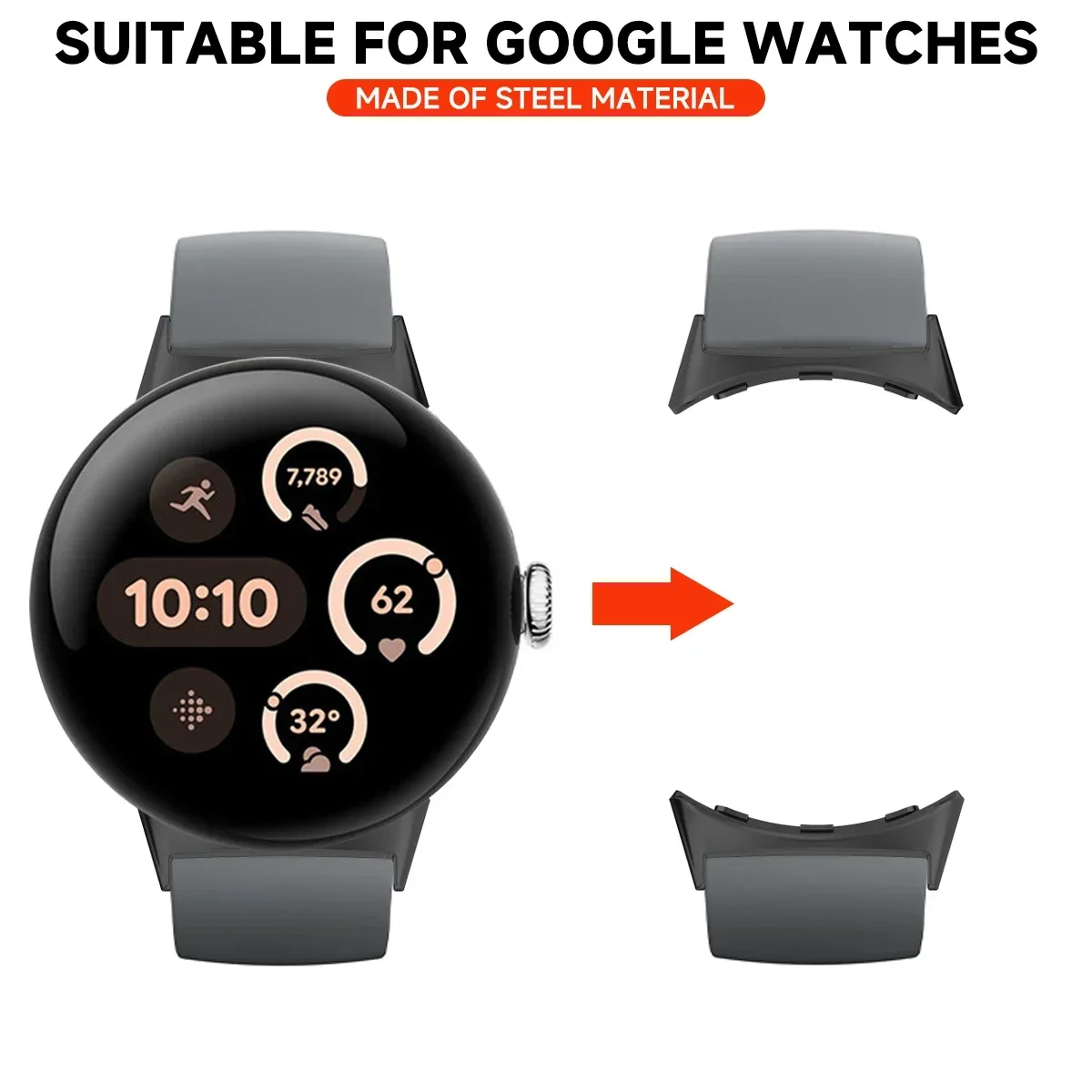 2pcs Watch Strap Connector Ada - Smartwatch Watch Accessories 评论和价格