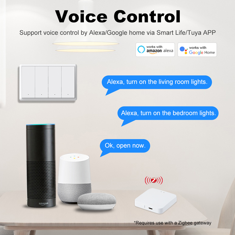 Manhot Smart zigbee Switch No  - Smart Accessories 评论和价格