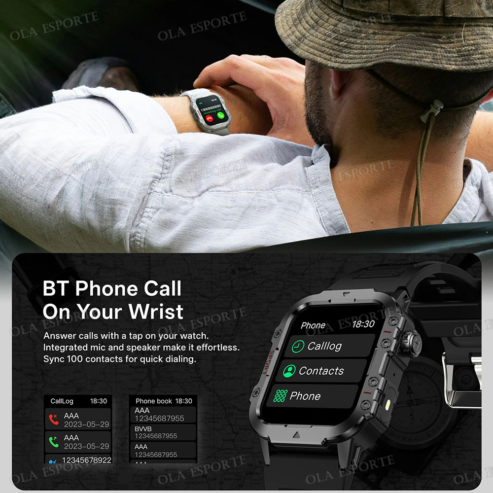 2026 Military Outdoor Smart Wa - Smartwatch X12 评论和价格