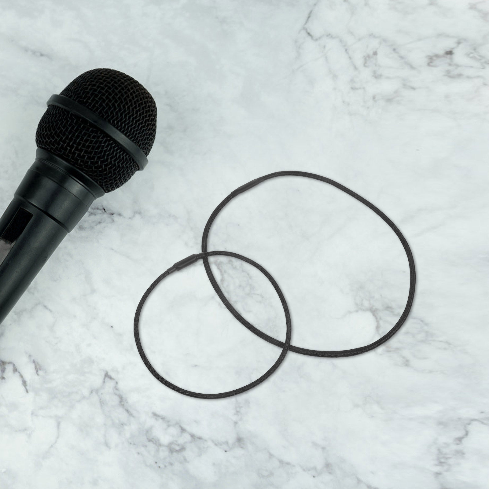 12Pcs Black Microphone Shock M - Silicone Band Replacement 评论和价格