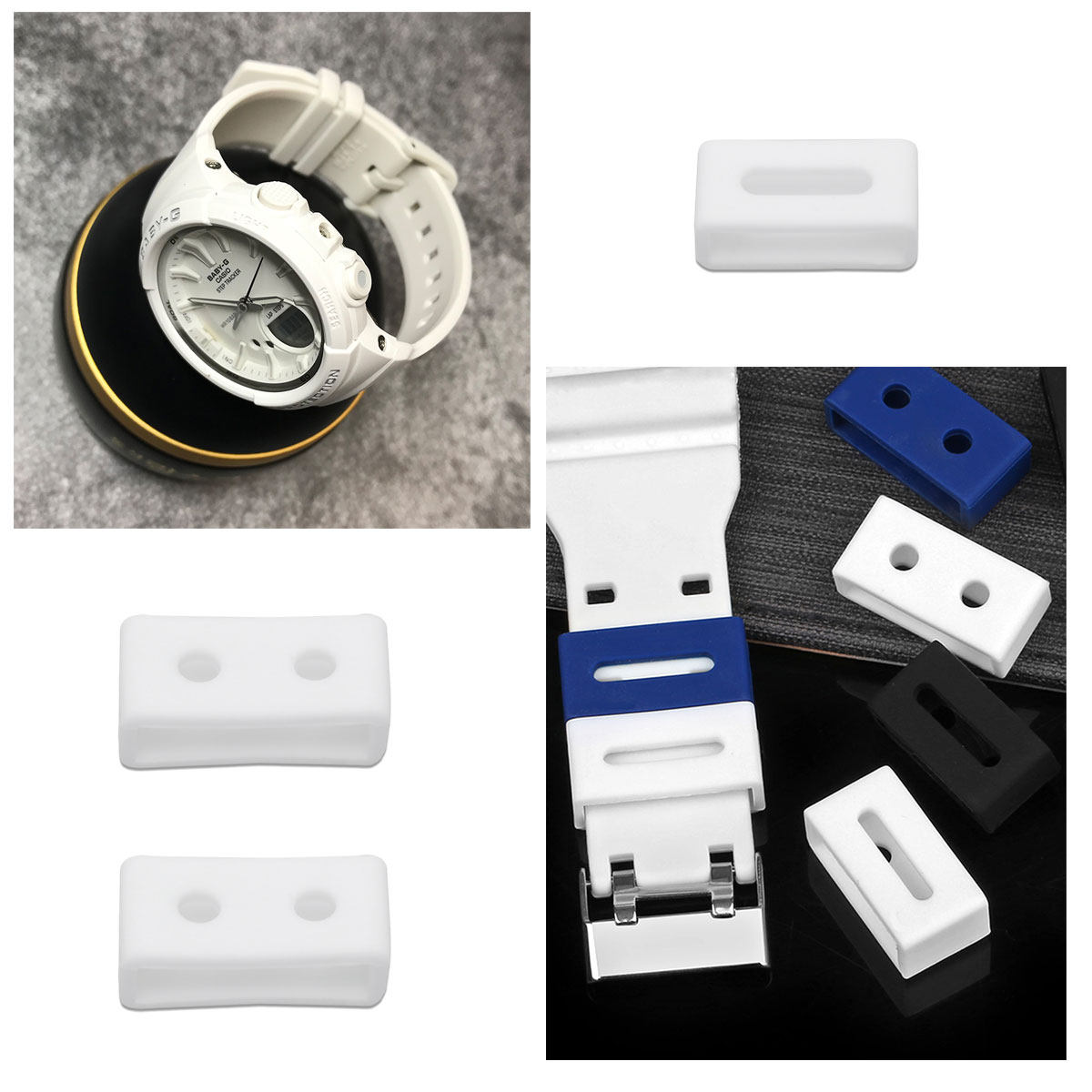 3Pcs Silicone Watch Band Loops - Silicone Band Replacement 评论和价格
