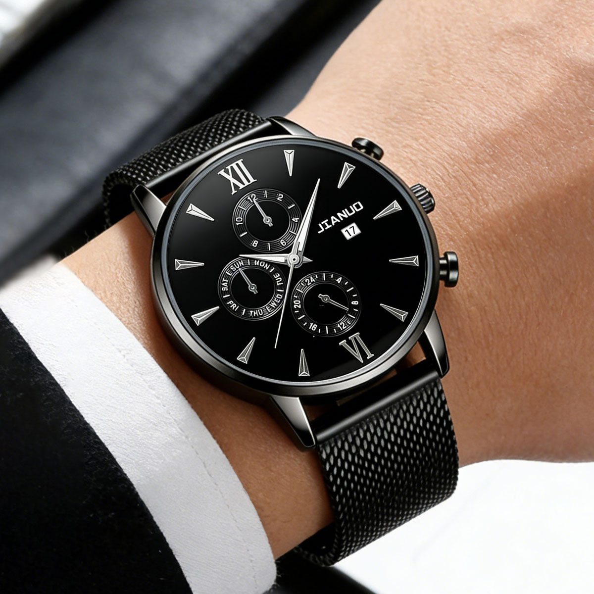 Trendy Casual Men's Milan Mesh - Stainless Mesh Band 评论和价格