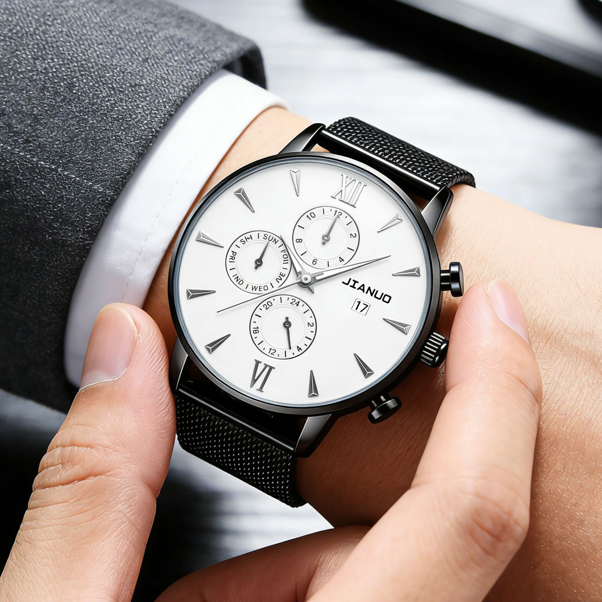 Trendy Casual Men's Milan Mesh - Stainless Mesh Band 评论和价格