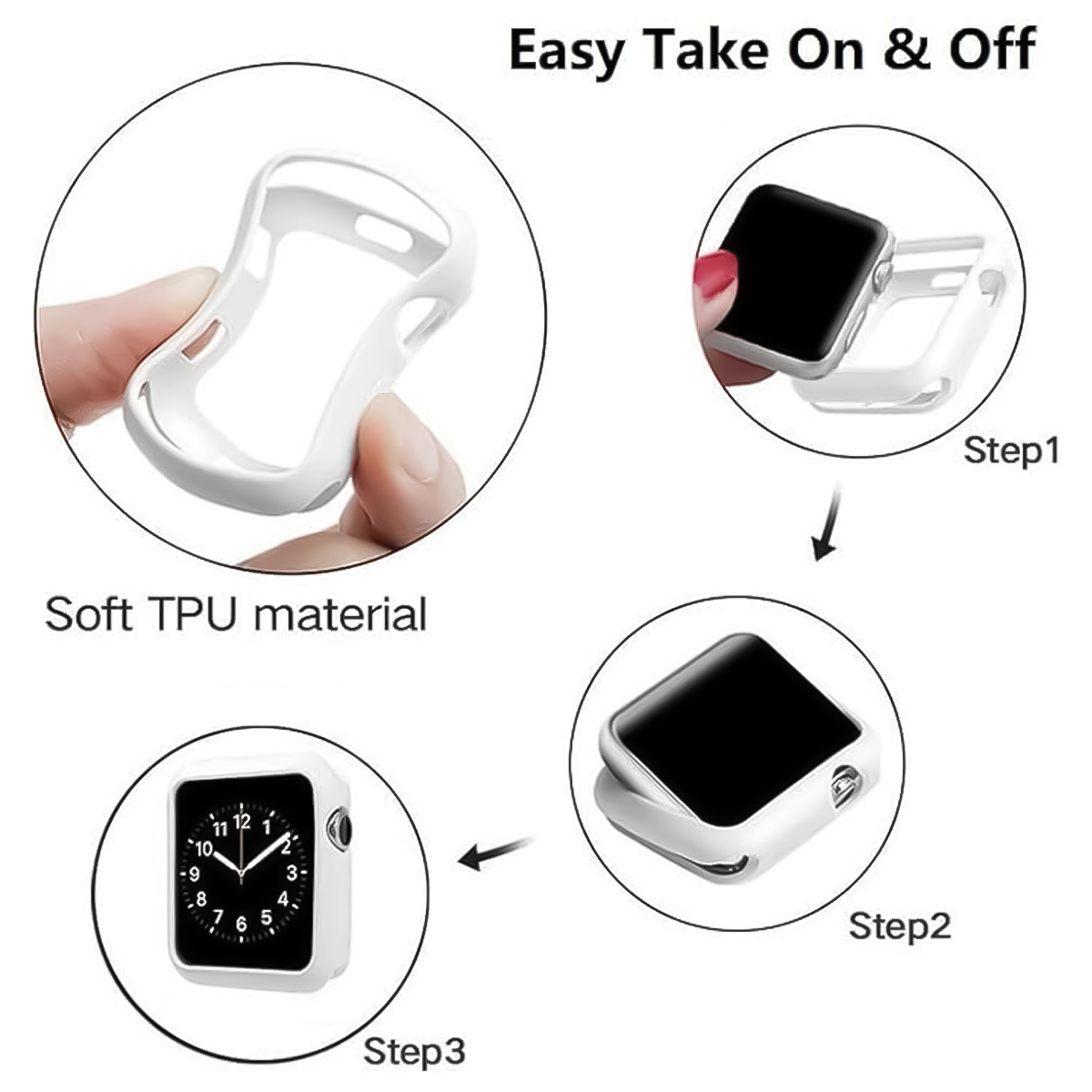 TPU Silicone Case For Huawei W - Huawei Smartwatch Accessories 评论和价格