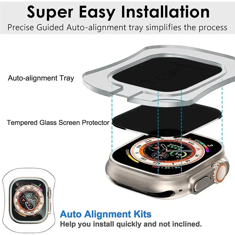 Tempered Glass for Apple Watch - Watch Face Protector 评论和价格