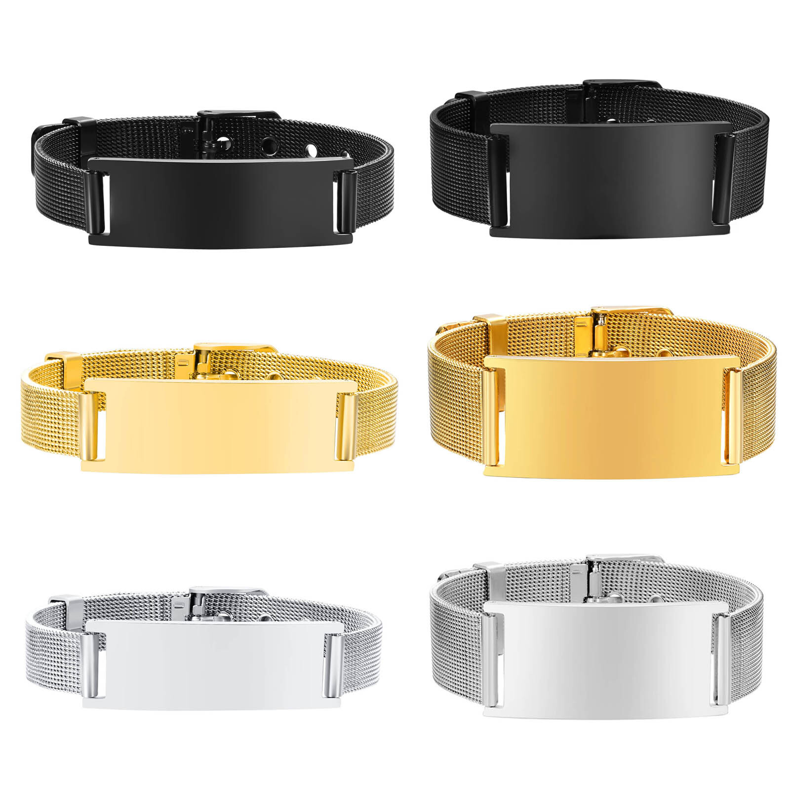 Personalized Photo Bracelet, S - Stainless Mesh Band 评论和价格