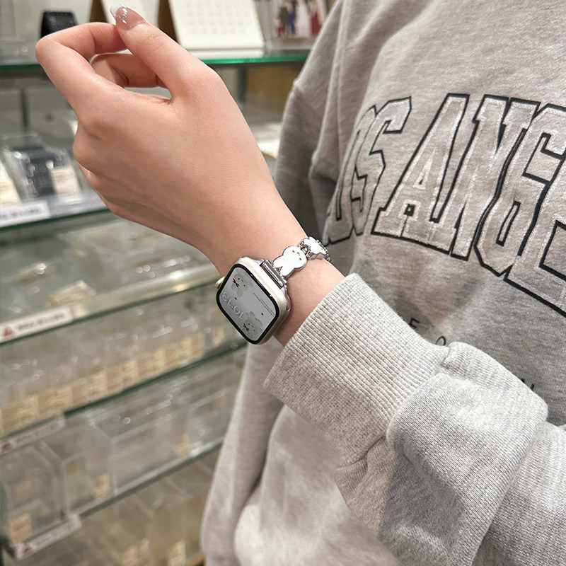 Miffy Rabbit Leather Watch Ban - Apple Smartwatch Accessories 评论和价格