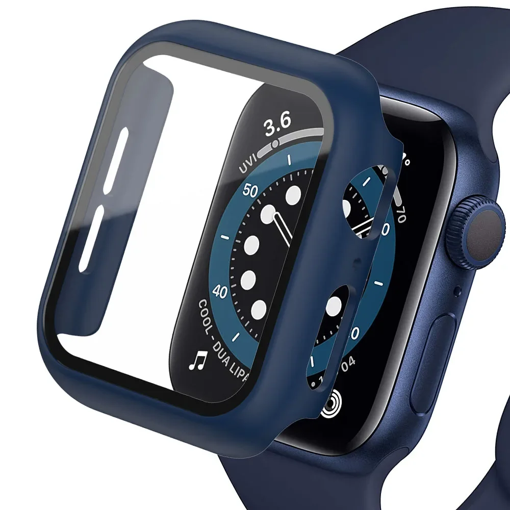 Tempered Glass+cover For Apple - Smartwatch Icon 评论和价格