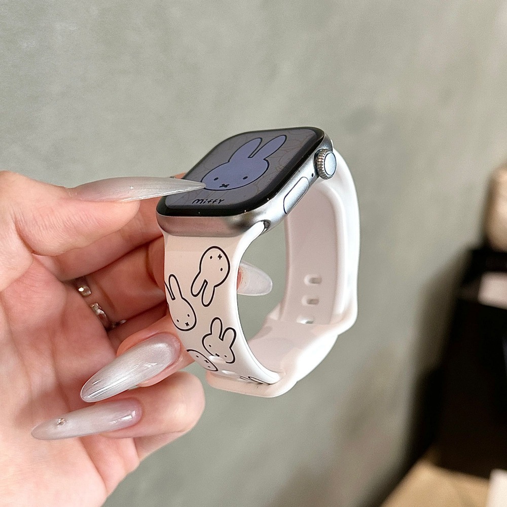Cute Miffy Rabbit Cartoon Watc - Apple Smartwatch Accessories 评论和价格