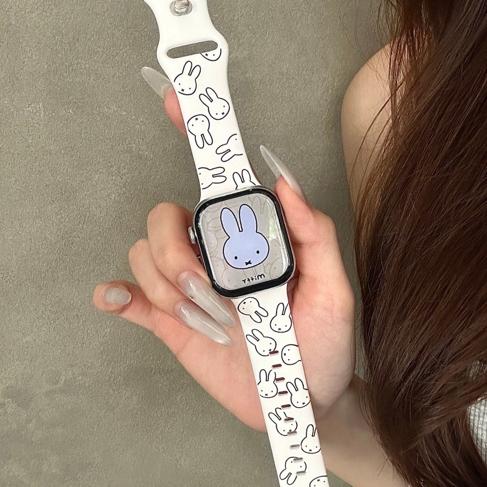 Cute Miffy Rabbit Cartoon Watc - Apple Smartwatch Accessories 评论和价格