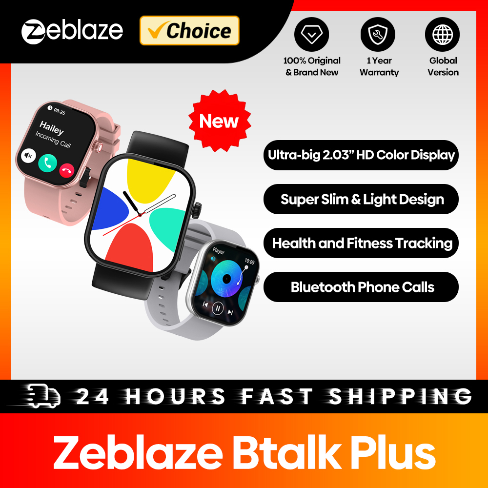 New Zeblaze Btalk Plus Voice C - Smartwatch X12 评论和价格