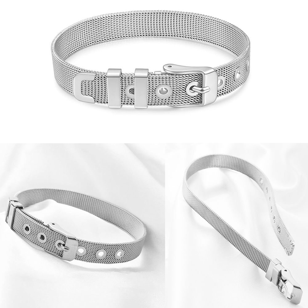 Cremation Jewelry Urn Bracelet - Stainless Mesh Band 评论和价格