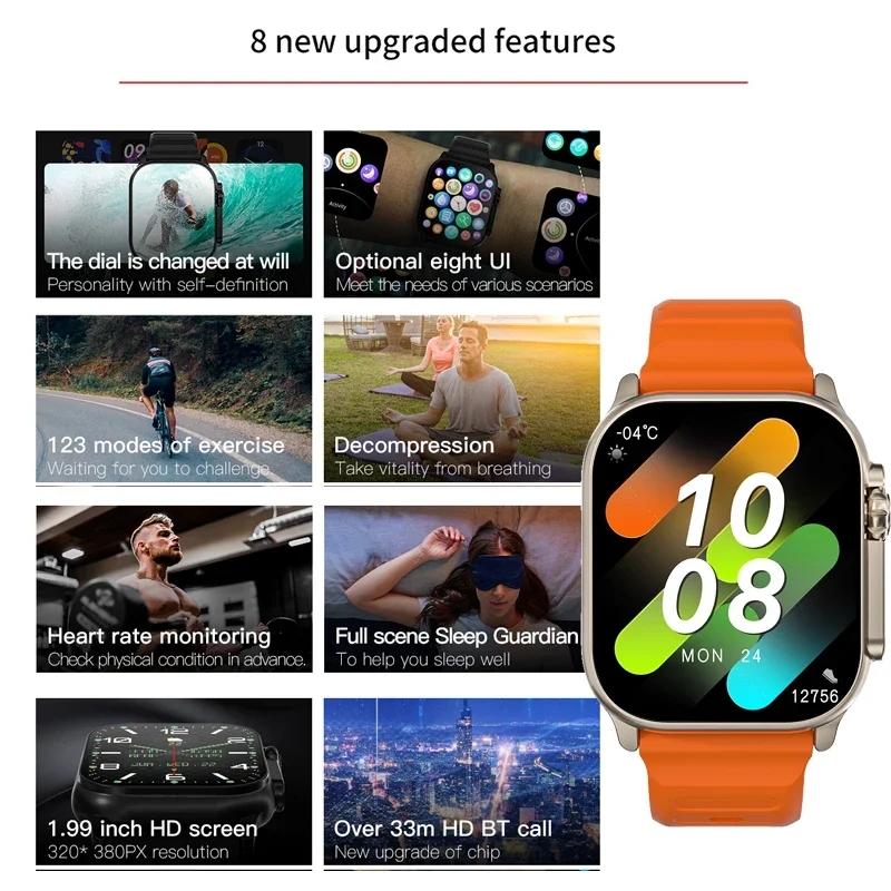 Original T900 Ultra 2 Smart Wa - Smartwatch X12 评论和价格