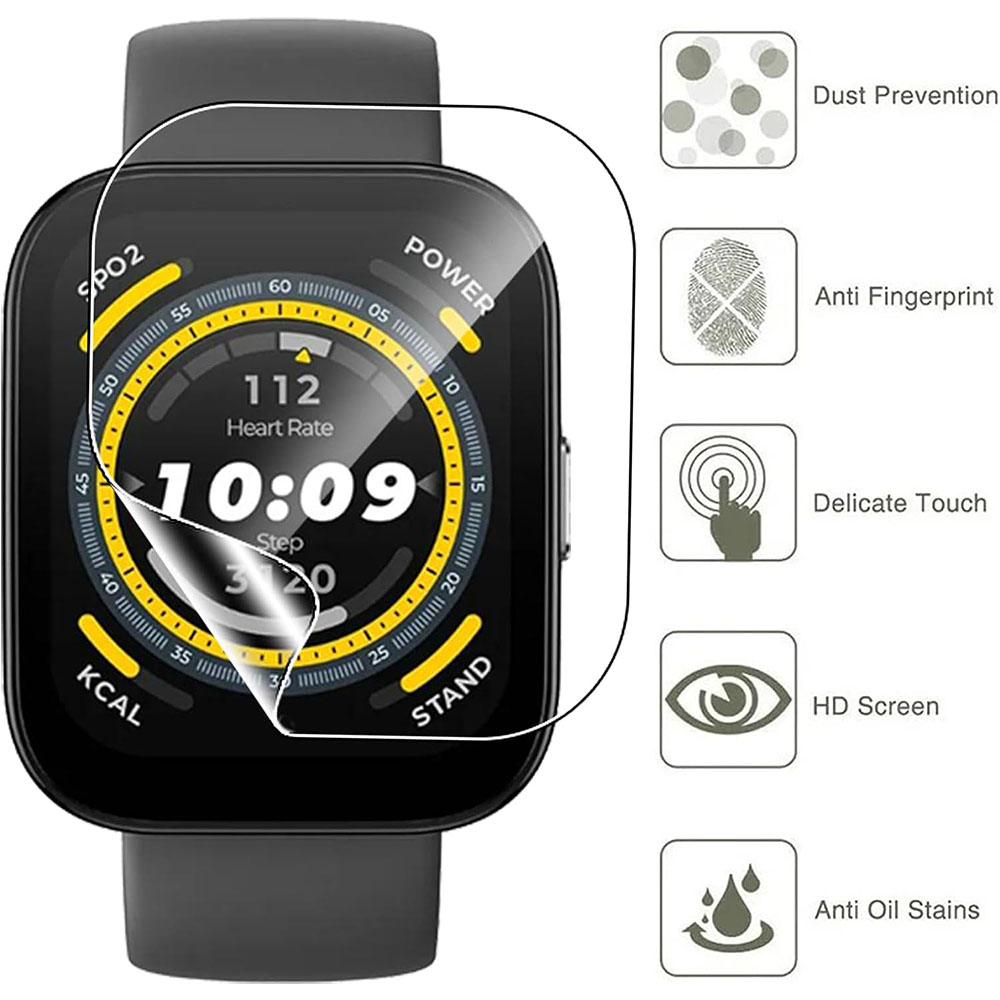 3PCS Clear HD Film Screen Prot - Amazfit Smartwatch Accessories 评论和价格