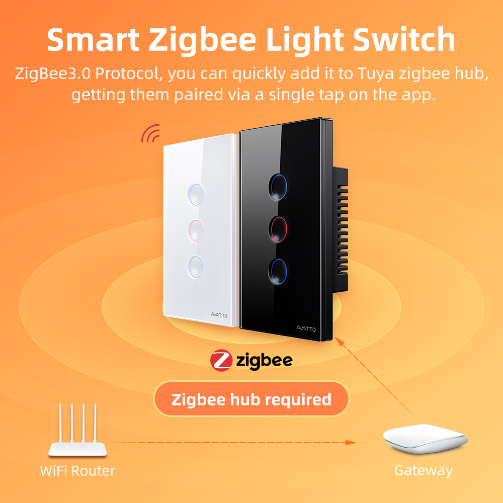 AVATTO 1/2/3/4 Gang ZigBee Sma - Smart Accessories 评论和价格