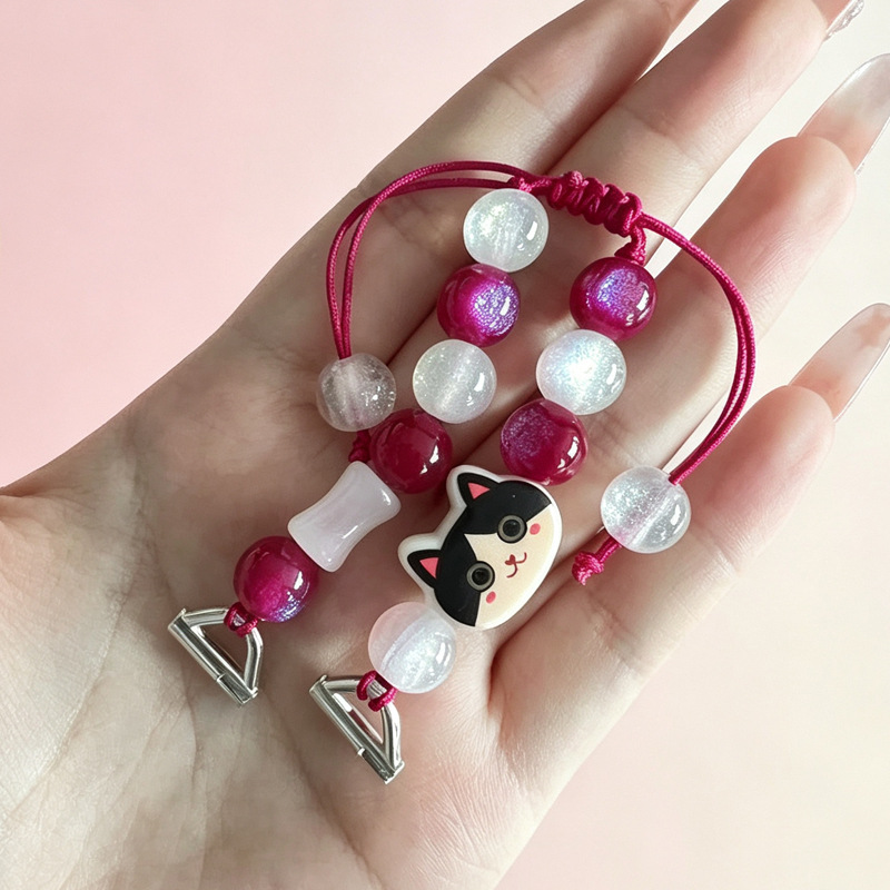 Macaron Beaded Smart Watch Str - Smartwatch Watch Accessories 评论和价格