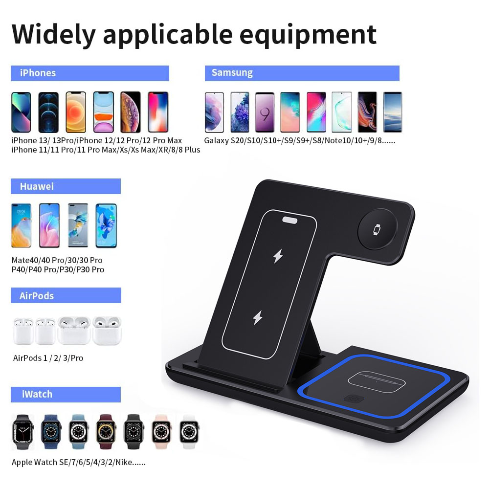 15W 3 in 1 Wireless Charger St - Watch Charger Cable 评论和价格
