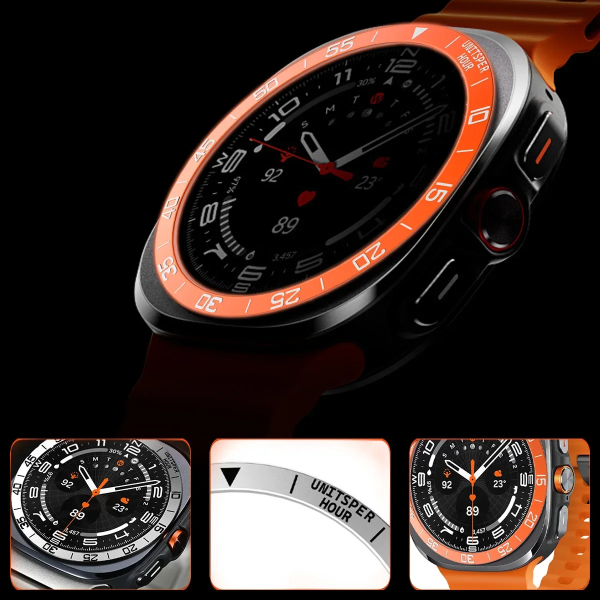 Metal Cover Bezel Ring Case Fo - Samsung Smartwatch Ultra Accessories 评论和价格