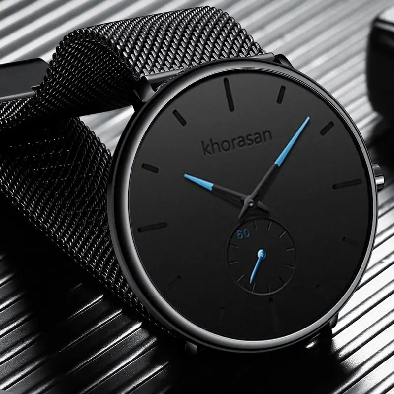 YOLAKO Mens Fashion Minimalist - Stainless Mesh Band 评论和价格