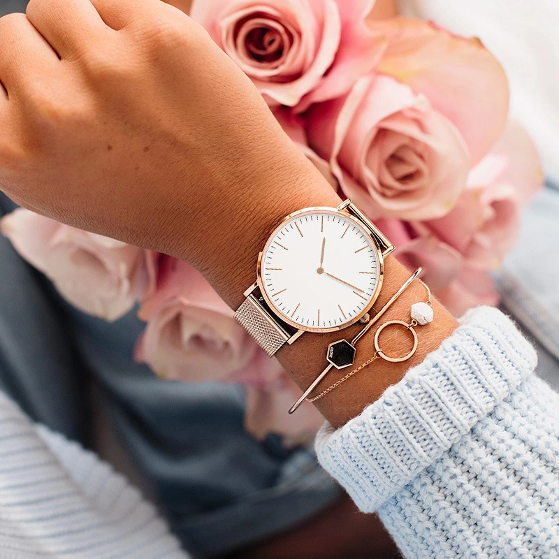 Top Brand Luxury Watches Women - Stainless Mesh Band 评论和价格