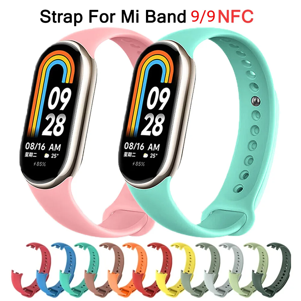 Strap for Xiaomi Mi Band 9/9 N - Silicone Band Replacement 评论和价格