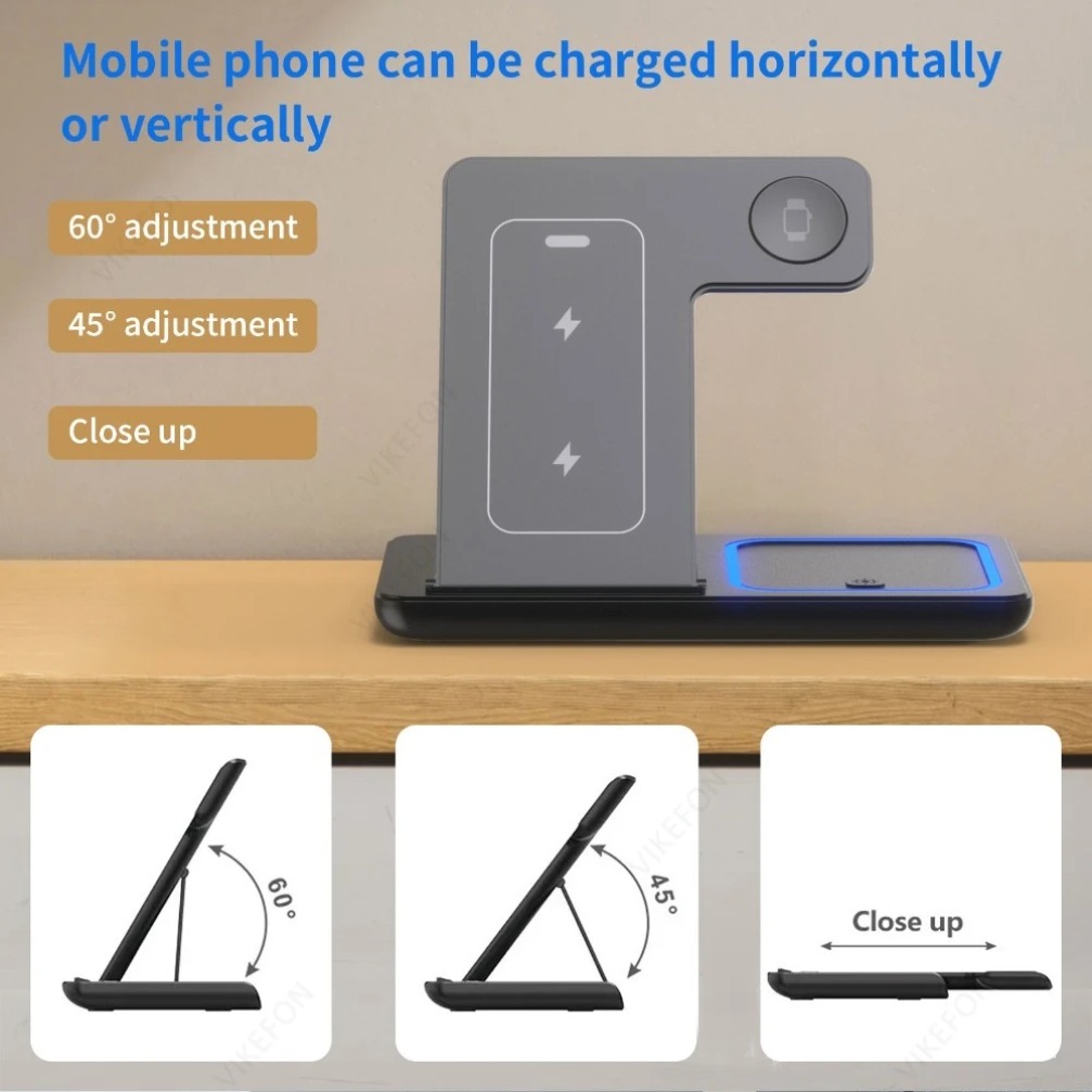 Foldable 3 in 1 Wireless Charg - Watch Charger Cable 评论和价格