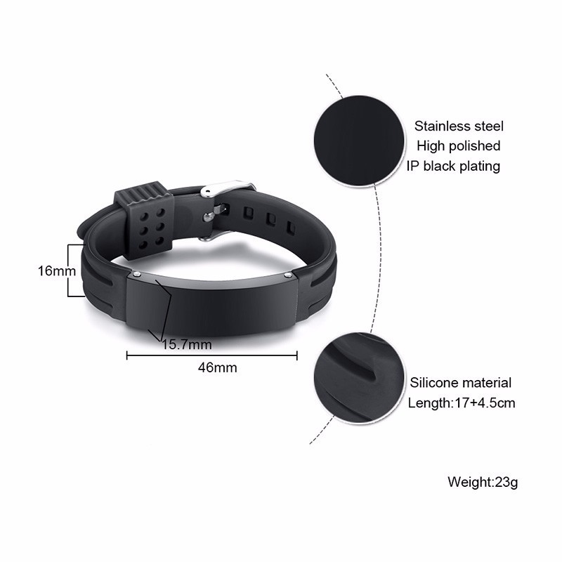Personalized Silicone Bracelet - Silicone Band Replacement 评论和价格