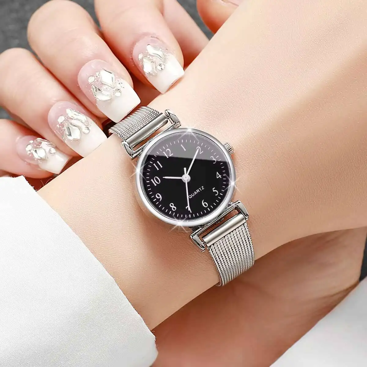 1/2PCS Fashion Women Watches S - Stainless Mesh Band 评论和价格