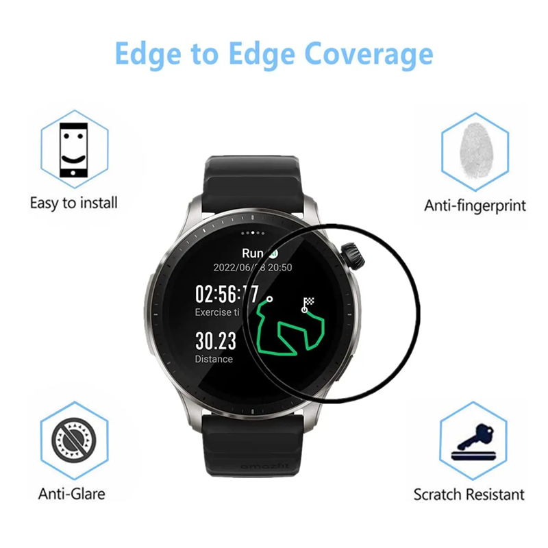 For Amazfit GTR 4 Screen Prote - Amazfit Smartwatch Accessories 评论和价格