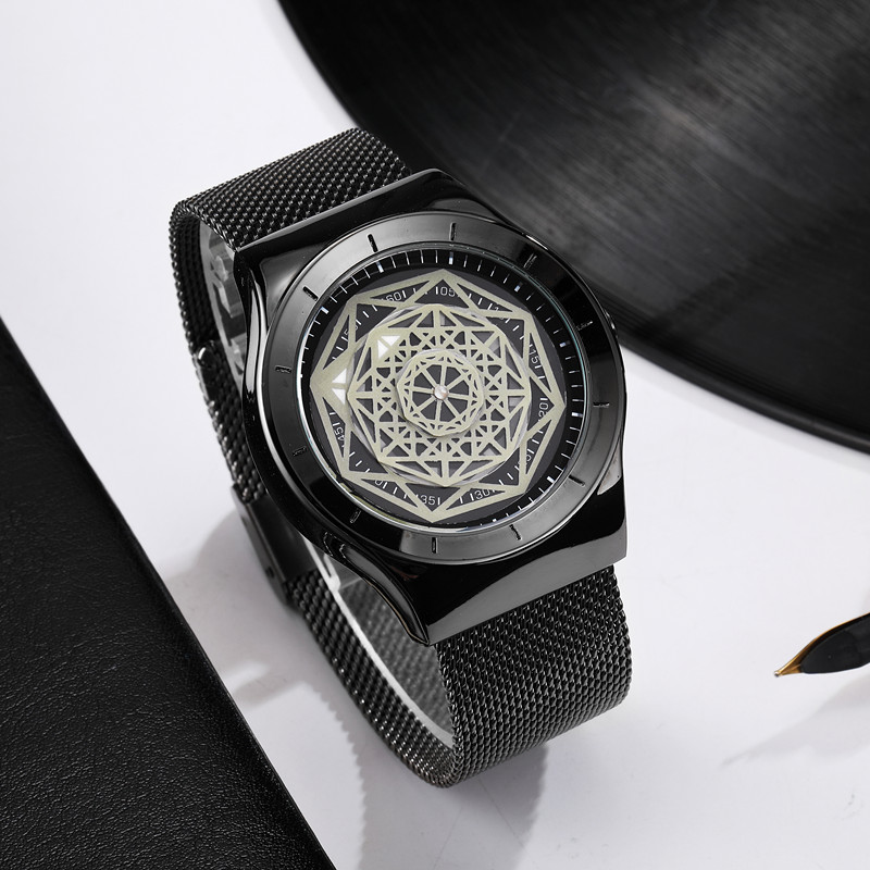 Watches Men Fasion Turntable N - Stainless Mesh Band 评论和价格
