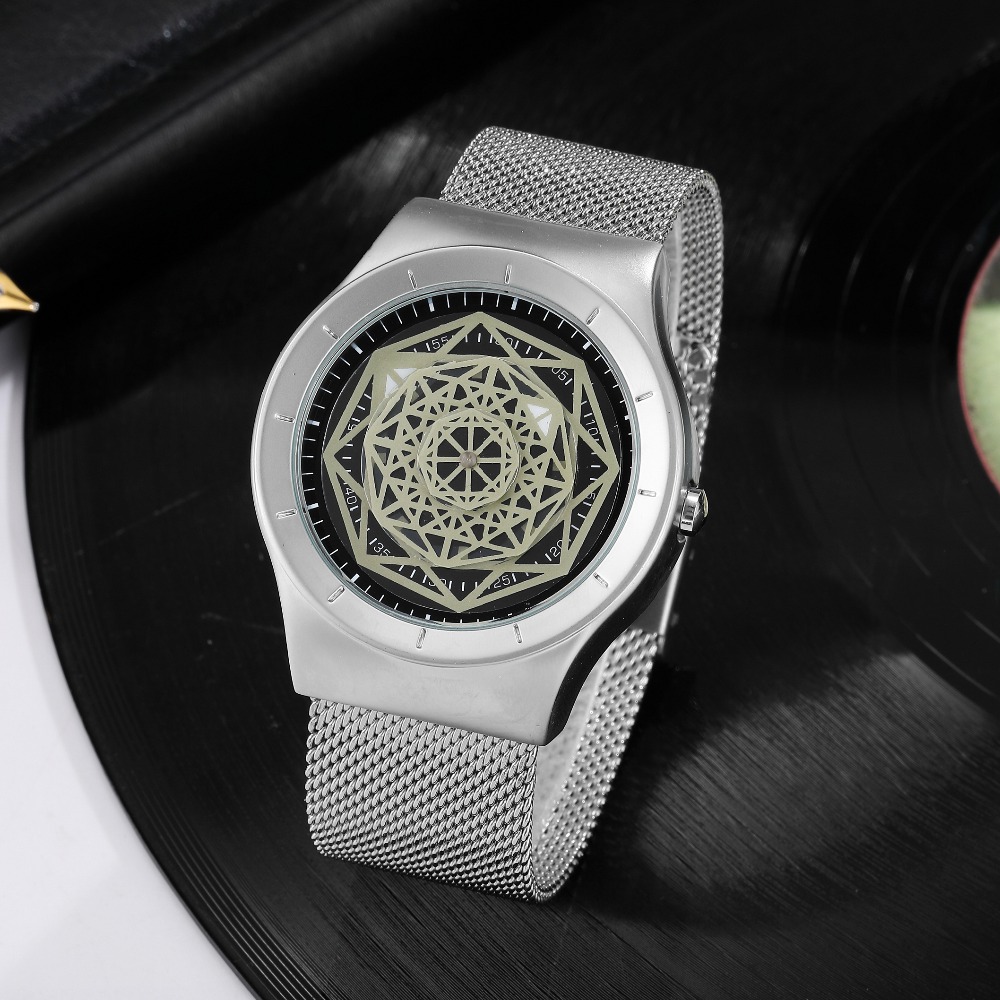Watches Men Fasion Turntable N - Stainless Mesh Band 评论和价格