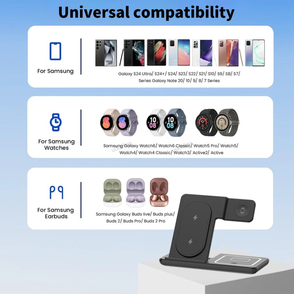 3 In 1 Foldable Wireless Charg - Watch Charger Cable 评论和价格