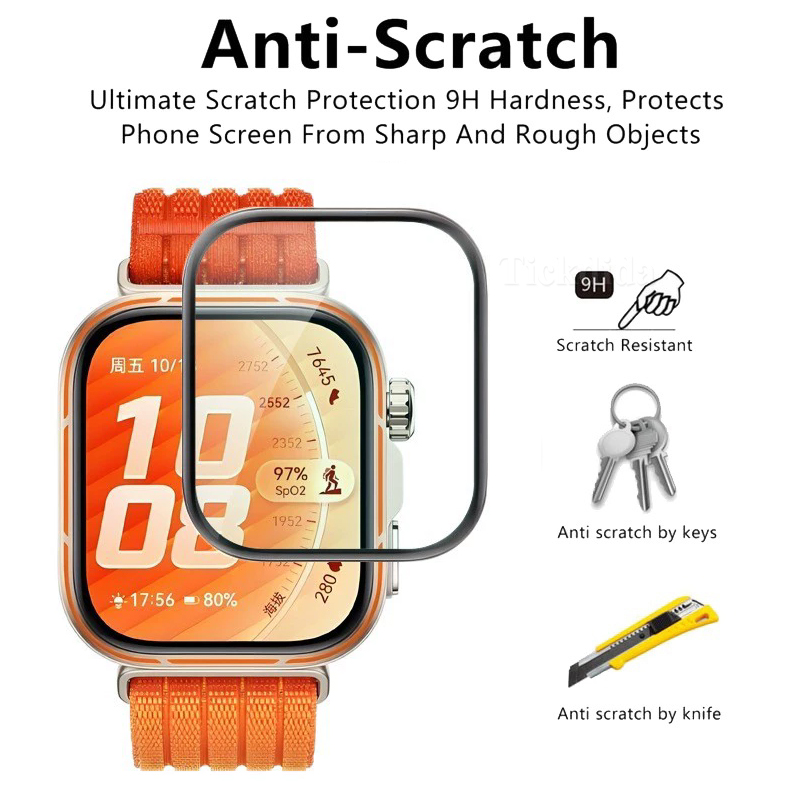 Soft Tempered Glass for Huawei - Huawei Smartwatch Accessories 评论和价格
