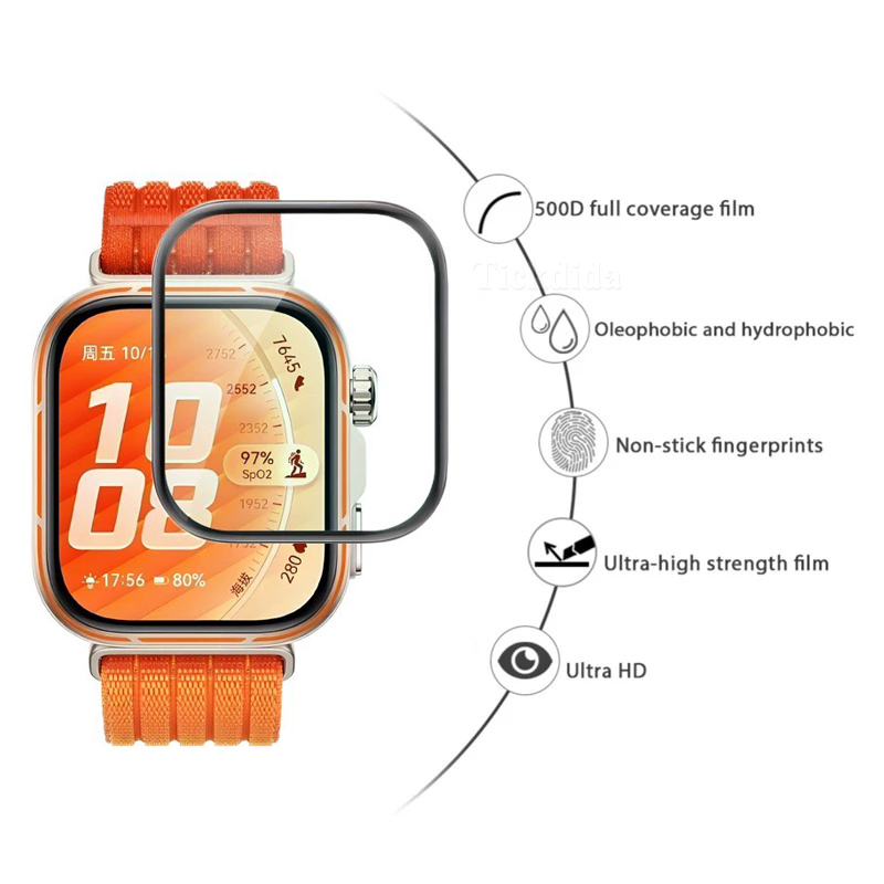 Soft Tempered Glass for Huawei - Huawei Smartwatch Accessories 评论和价格