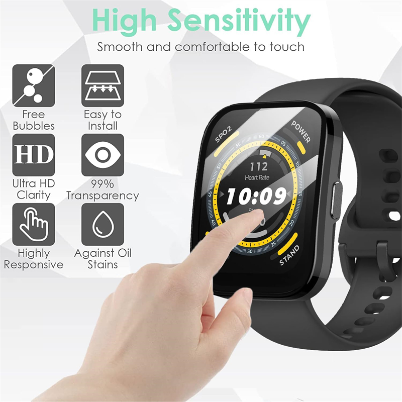 1-5Pcs Screen Protector For Am - Amazfit Smartwatch Accessories 评论和价格