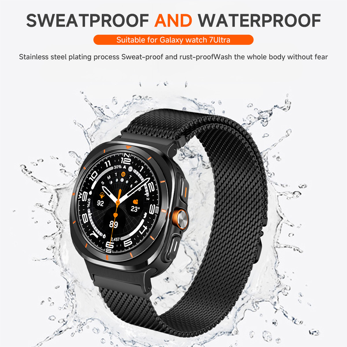 Milanese Metal Strap for Samsu - Samsung Smartwatch Ultra Accessories 评论和价格