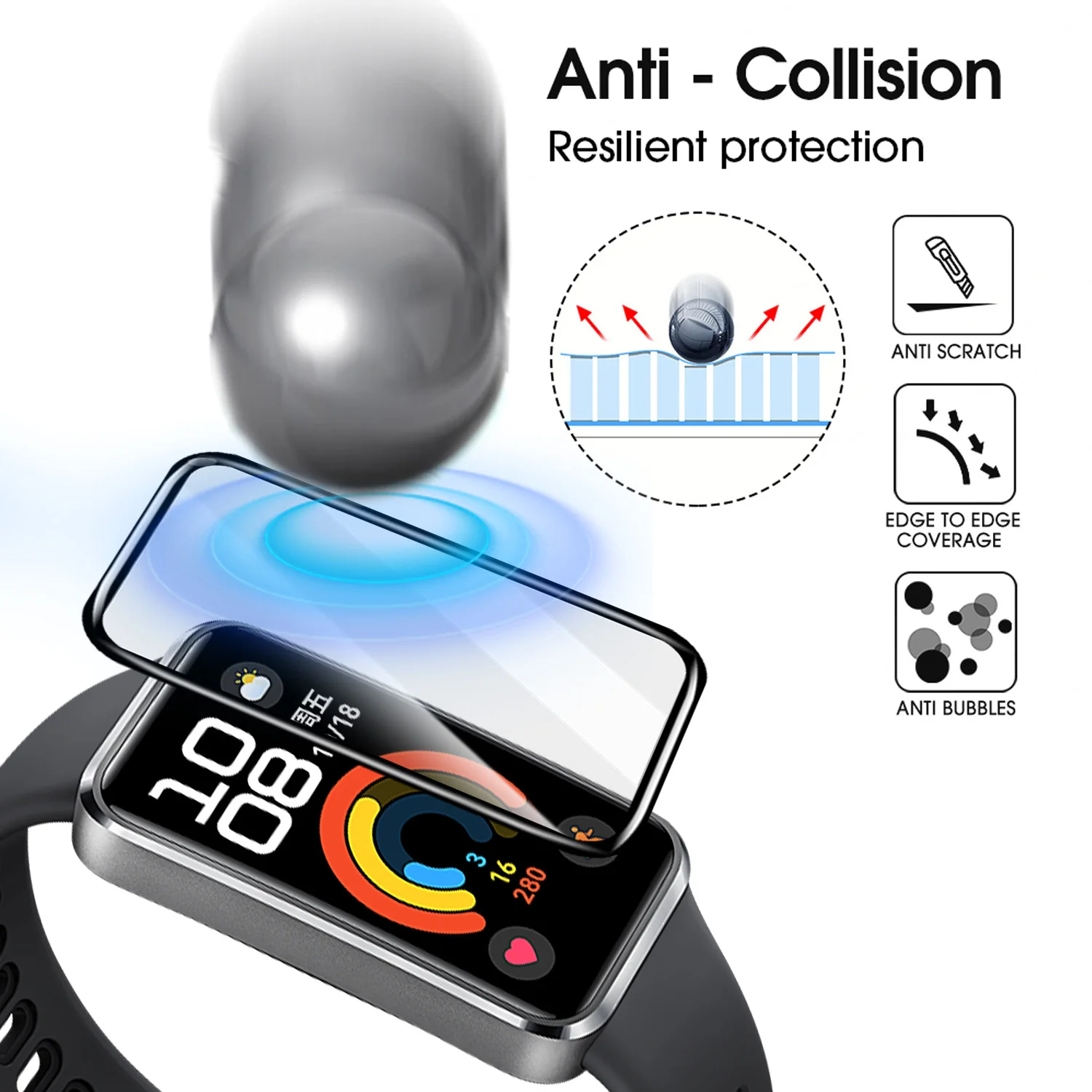 Flexible Screen Protectors for - Huawei Smartwatch Accessories 评论和价格